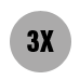 3X symbol