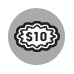 $10 symbol