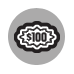 $100 symbol