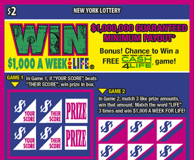 WIN FOR LIFE                   Scratch-Off Card