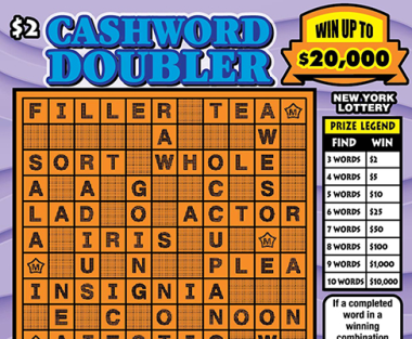 CASHWORD DOUBLER               Scratch-Off Card