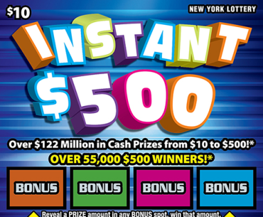 INSTANT $500                   Scratch-Off Card