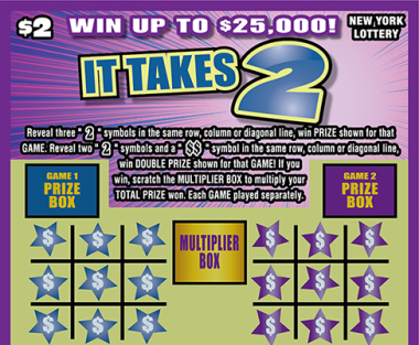 IT TAKES 2                     Scratch-Off Card