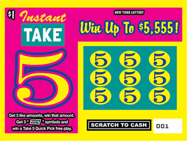 INSTANT TAKE 5                 Scratch-Off Card