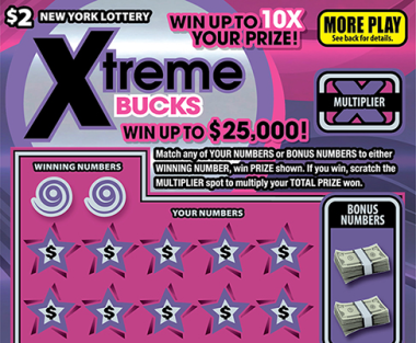 XTREME BUCKS                   Scratch-Off Card