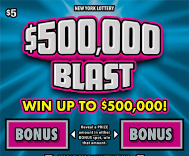 $500,000 BLAST                 Scratch-Off Card