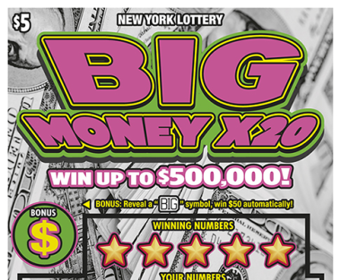 BIG MONEY X20                  Scratch-Off Card