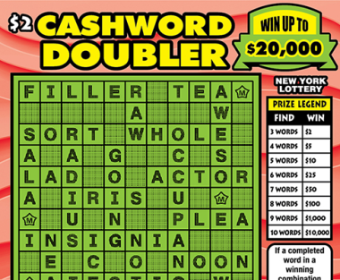 CASHWORD DOUBLER               Scratch-Off Card