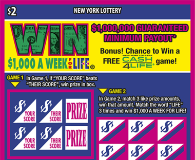 WIN FOR LIFE                   Scratch-Off Card