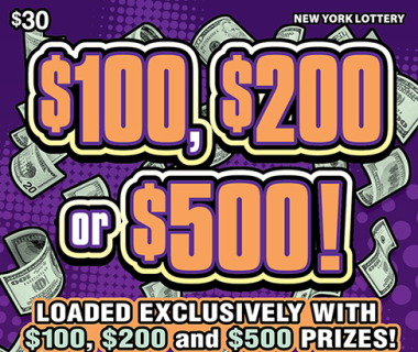 $100, $200 0R $500             Scratch-Off Card