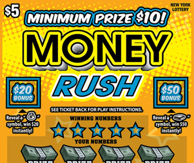 MONEY RUSH                     Scratch-Off Card