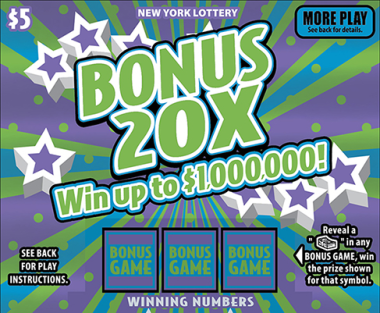 BONUS 20X                      Scratch-Off Card