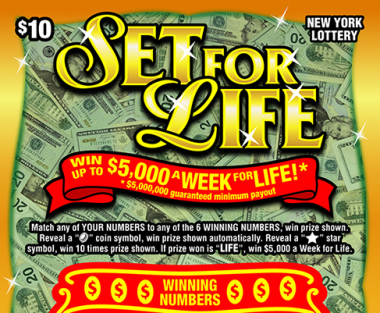 SET FOR LIFE                   Scratch-Off Card