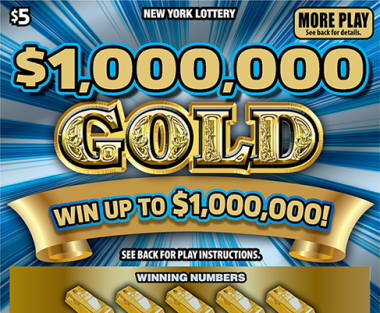 $1,000,000 GOLD Scratch-Off Card