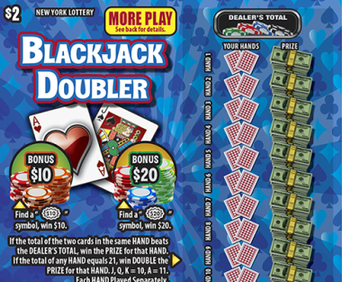 BLACKJACK DOUBLER              Scratch-Off Card