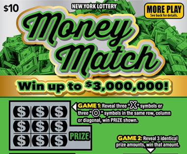 MONEY MATCH Scratch-Off Card
