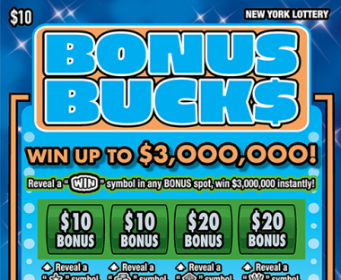 BONUS BUCKS Scratch-Off Card
