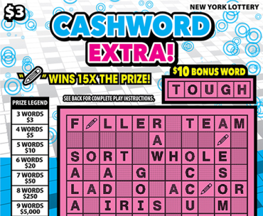 CASHWORD EXTRA! Scratch-Off Card